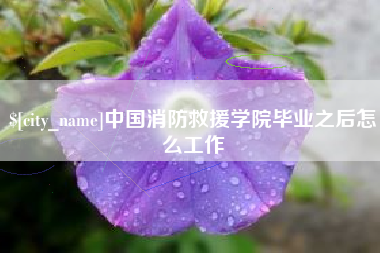 贵港中国消防救援学院毕业之后怎么工作