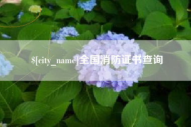 贵港全国消防证书查询