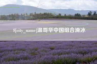 贵港温哥华中国组合滑冰