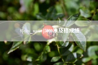 贵港5000米及格成绩