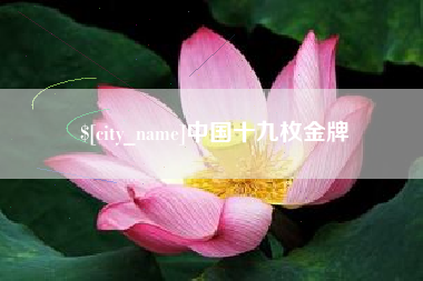 贵港中国十九枚金牌