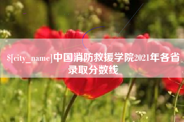 贵港中国消防救援学院2021年各省录取分数线