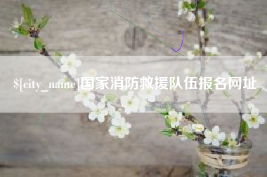 贵港国家消防救援队伍报名网址