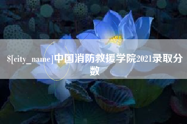 贵港中国消防救援学院2021录取分数