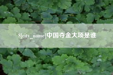 贵港中国夺金大项是谁