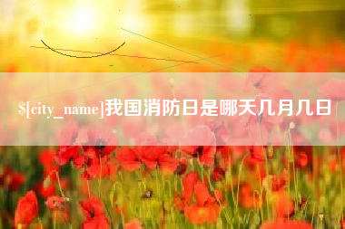 贵港我国消防日是哪天几月几日