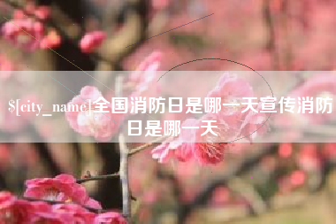 贵港全国消防日是哪一天宣传消防日是哪一天
