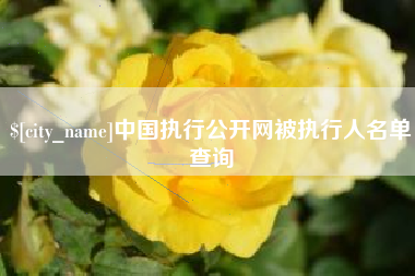 贵港中国执行公开网被执行人名单查询