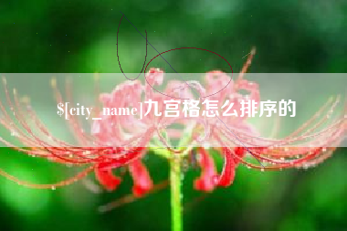 贵港九宫格怎么排序的