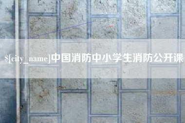 贵港中国消防中小学生消防公开课