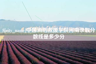贵港中国消防救援学院河南录取分数线是多少分
