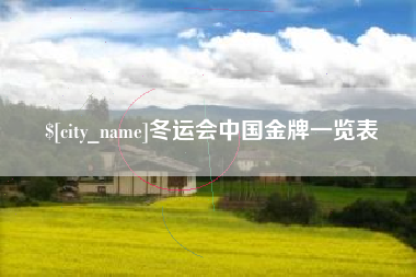 贵港冬运会中国金牌一览表