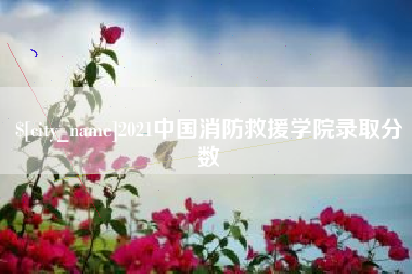 贵港2021中国消防救援学院录取分数